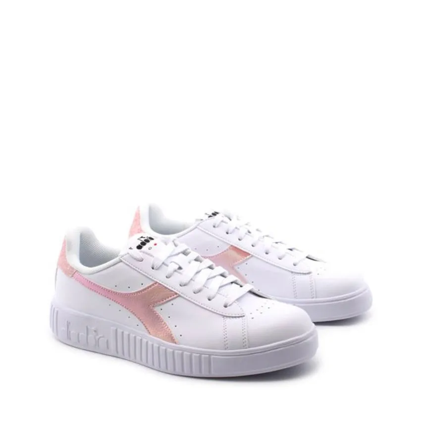 DIADORA SNEAKERS STEP P SHIMMER BIANCO-PESCA