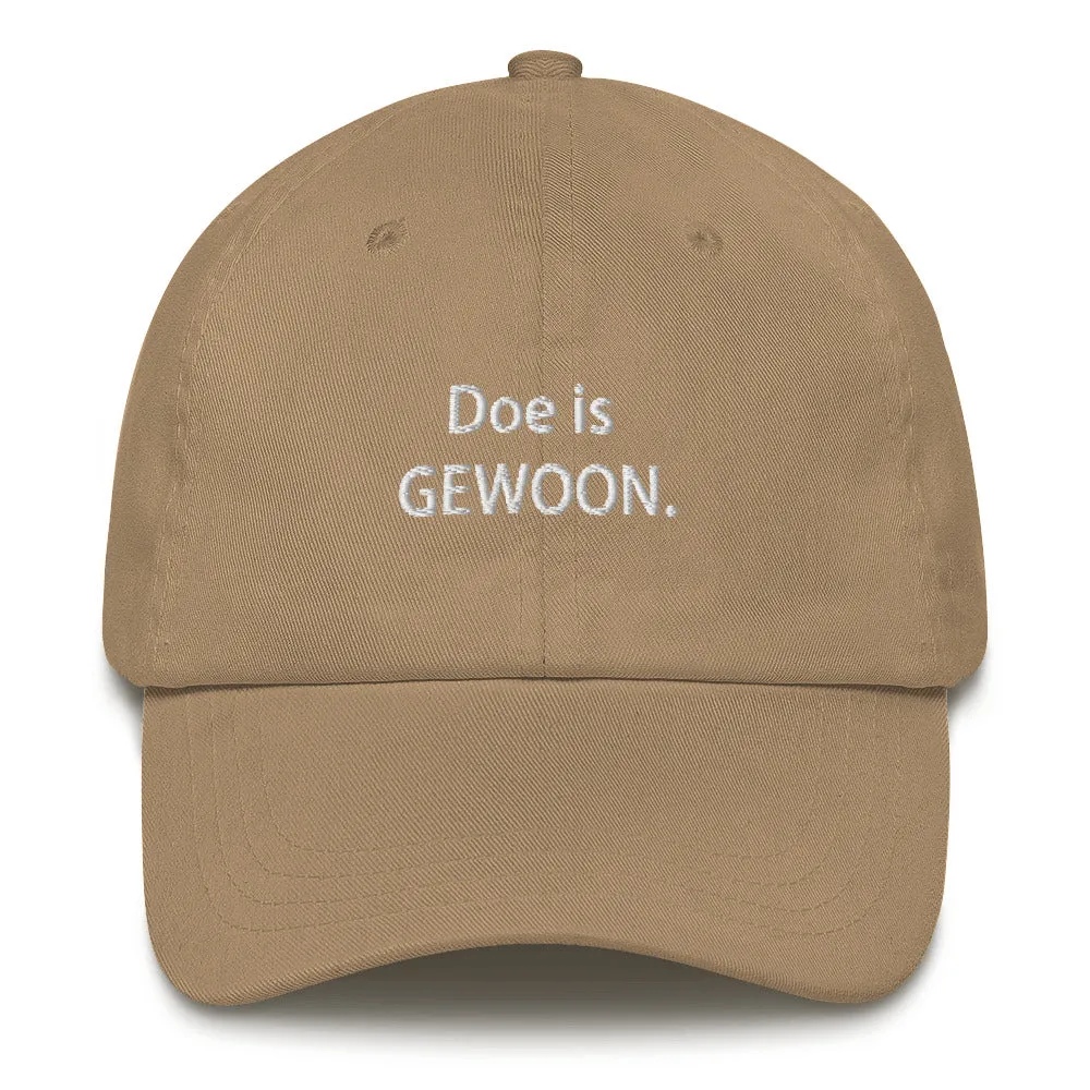 Doe is gewoon Dad hat