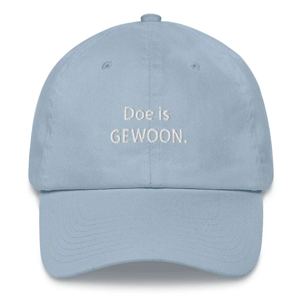 Doe is gewoon Dad hat