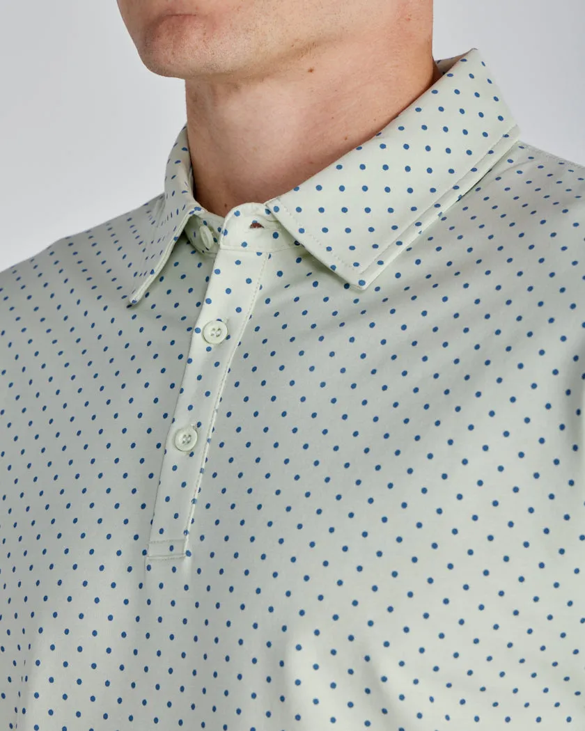 Drop-Cut: LUX Dotted Polo <!-- Size L -->