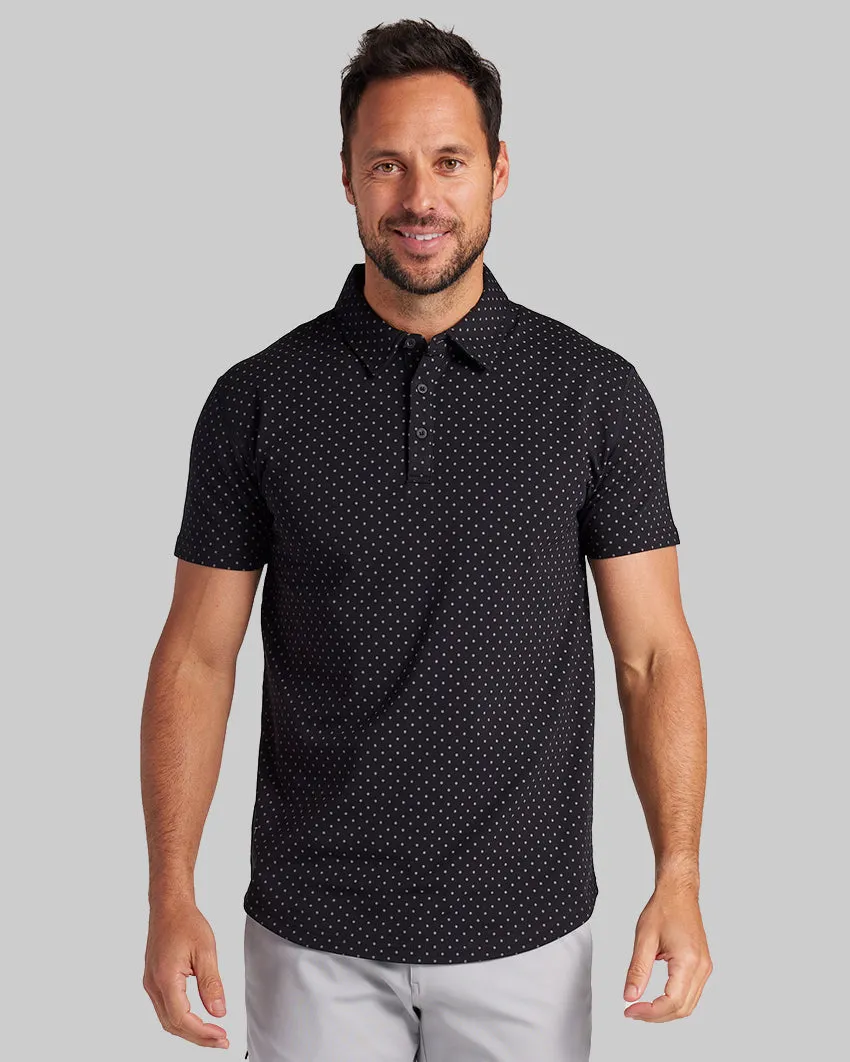 Drop-Cut: LUX Dotted Polo <!-- Size L -->