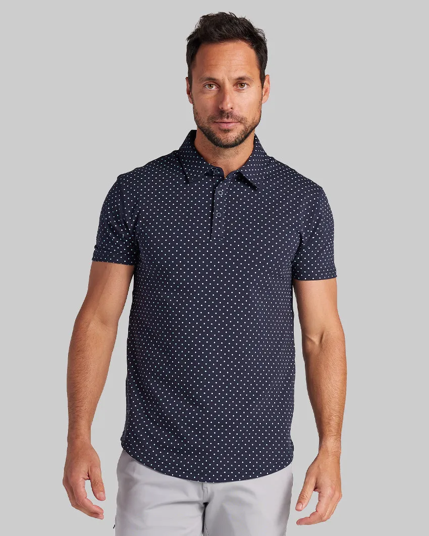 Drop-Cut: LUX Dotted Polo <!-- Size L -->