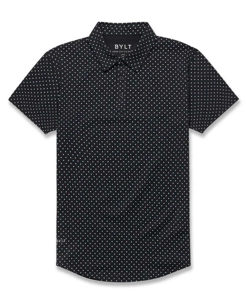 Drop-Cut: LUX Dotted Polo <!-- Size L -->