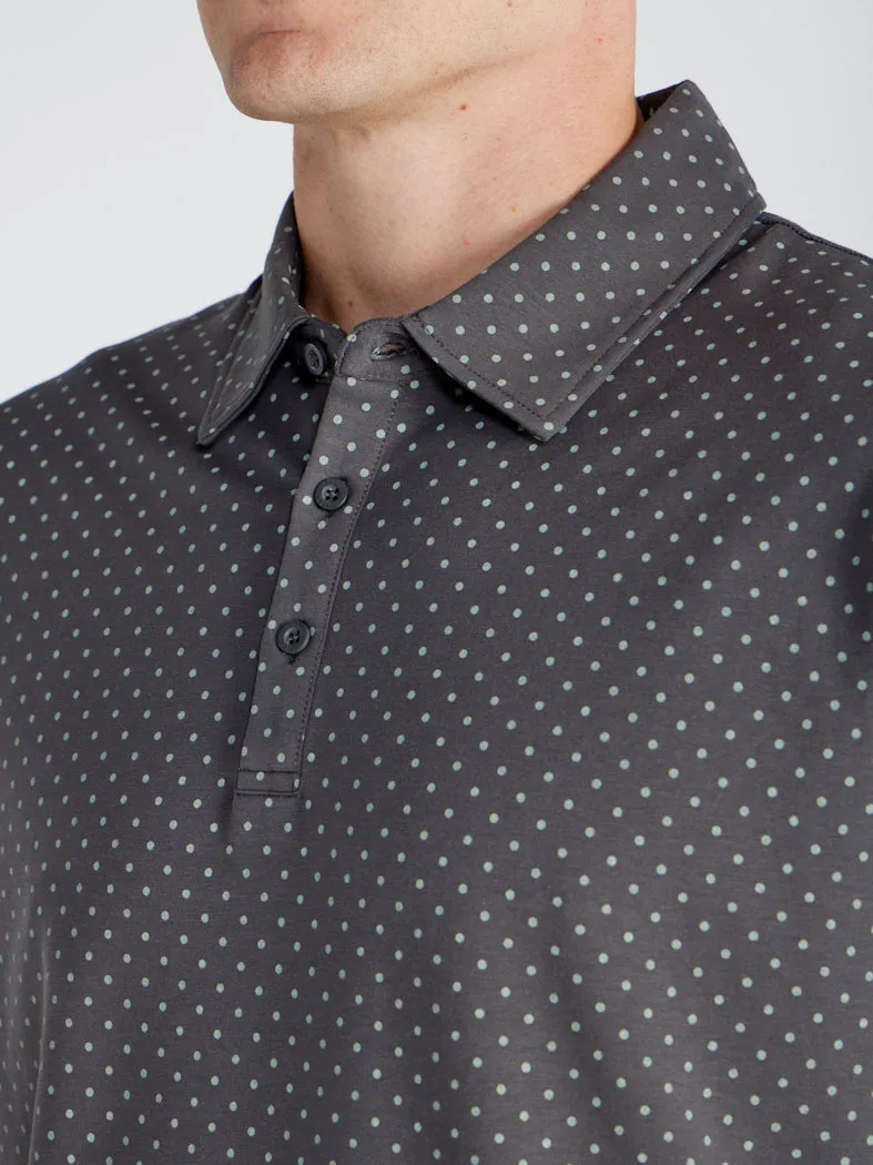 Drop-Cut: LUX Dotted Polo <!-- Size L -->