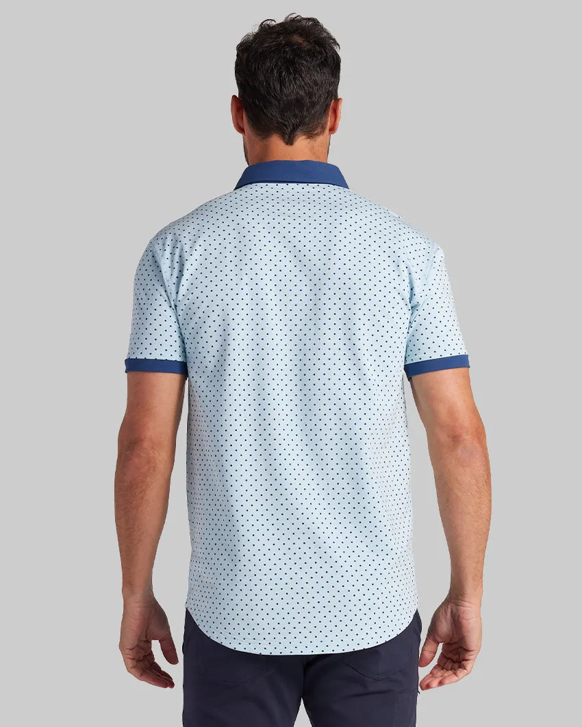 Drop-Cut: LUX Dotted Polo <!-- Size L -->