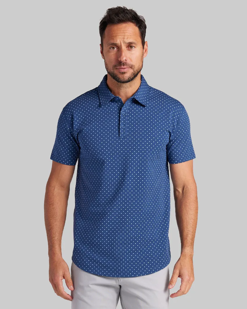 Drop-Cut: LUX Dotted Polo <!-- Size L -->