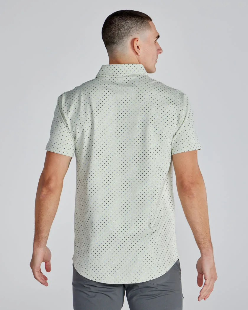 Drop-Cut: LUX Dotted Polo <!-- Size L -->