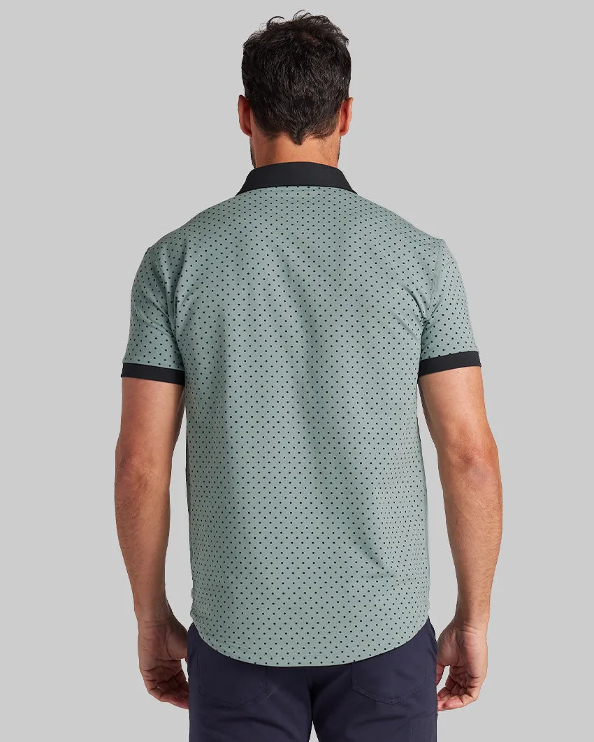 Drop-Cut: LUX Dotted Polo <!-- Size L -->