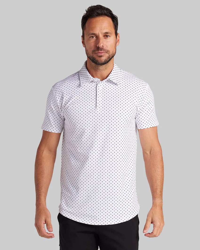 Drop-Cut: LUX Dotted Polo <!-- Size L -->