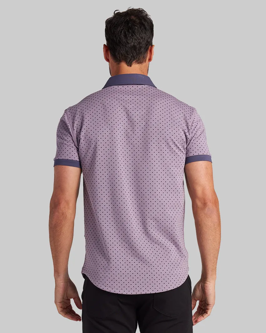 Drop-Cut: LUX Dotted Polo <!-- Size L -->