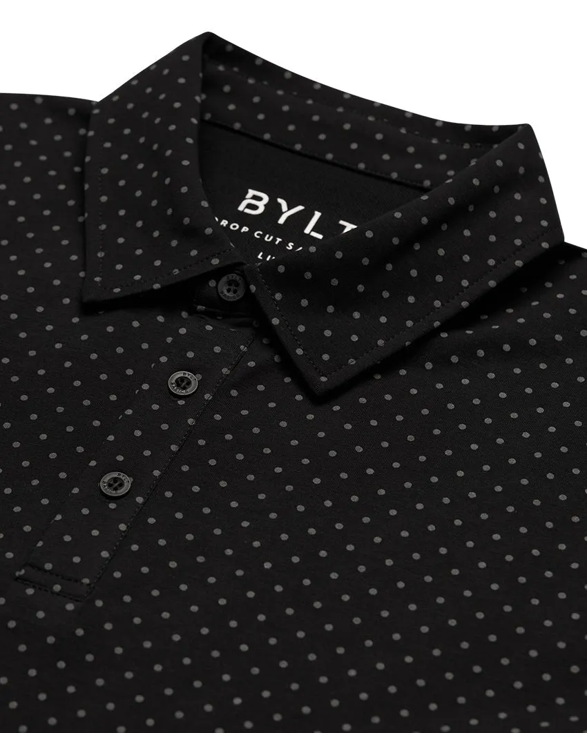 Drop-Cut: LUX Dotted Polo <!-- Size L -->