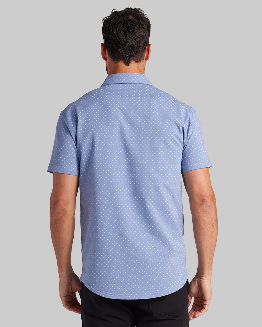 Drop-Cut: LUX Dotted Polo <!-- Size L -->