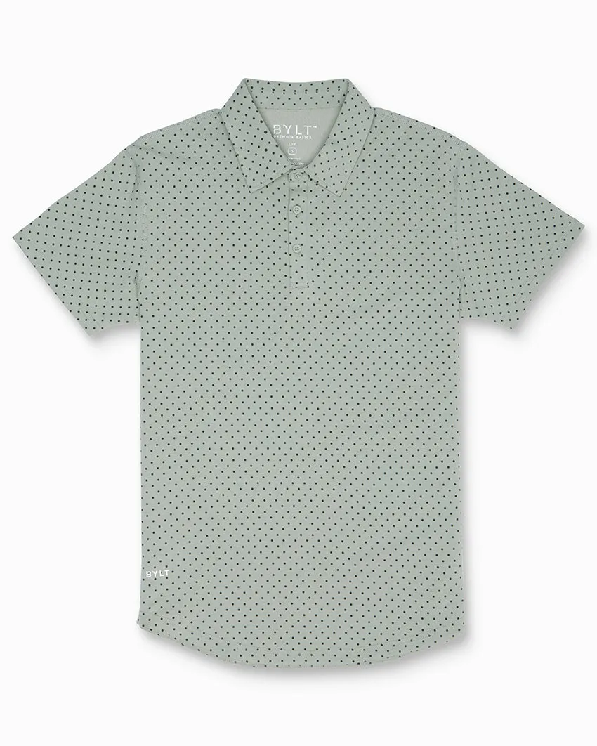 Drop-Cut: LUX Dotted Polo <!-- Size L -->