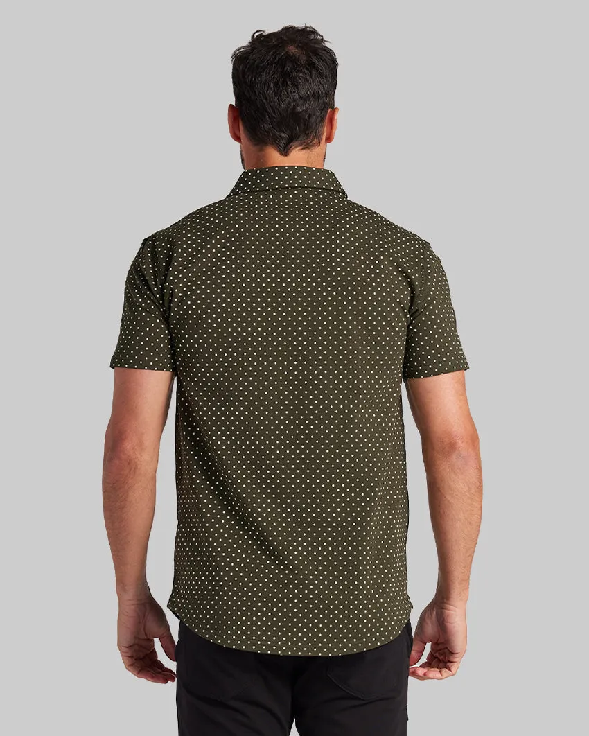 Drop-Cut: LUX Dotted Polo <!-- Size L -->