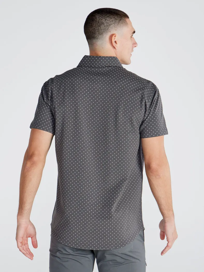 Drop-Cut: LUX Dotted Polo <!-- Size L -->