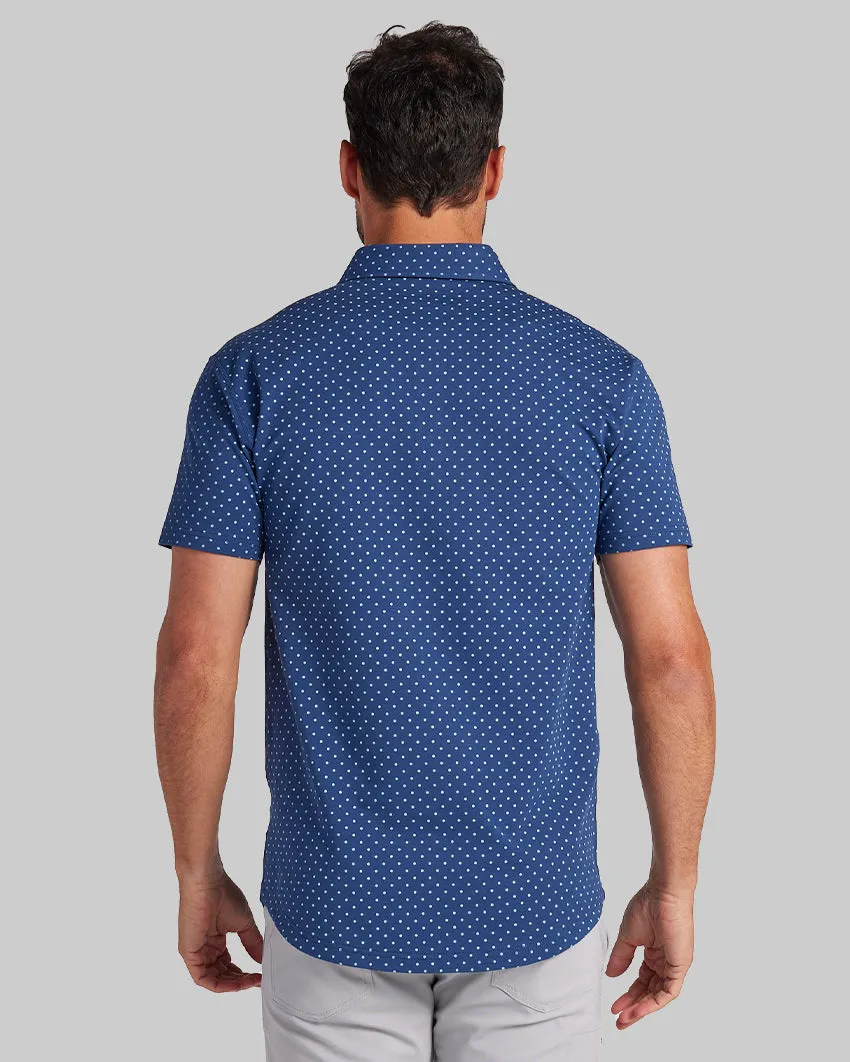 Drop-Cut: LUX Dotted Polo <!-- Size L -->