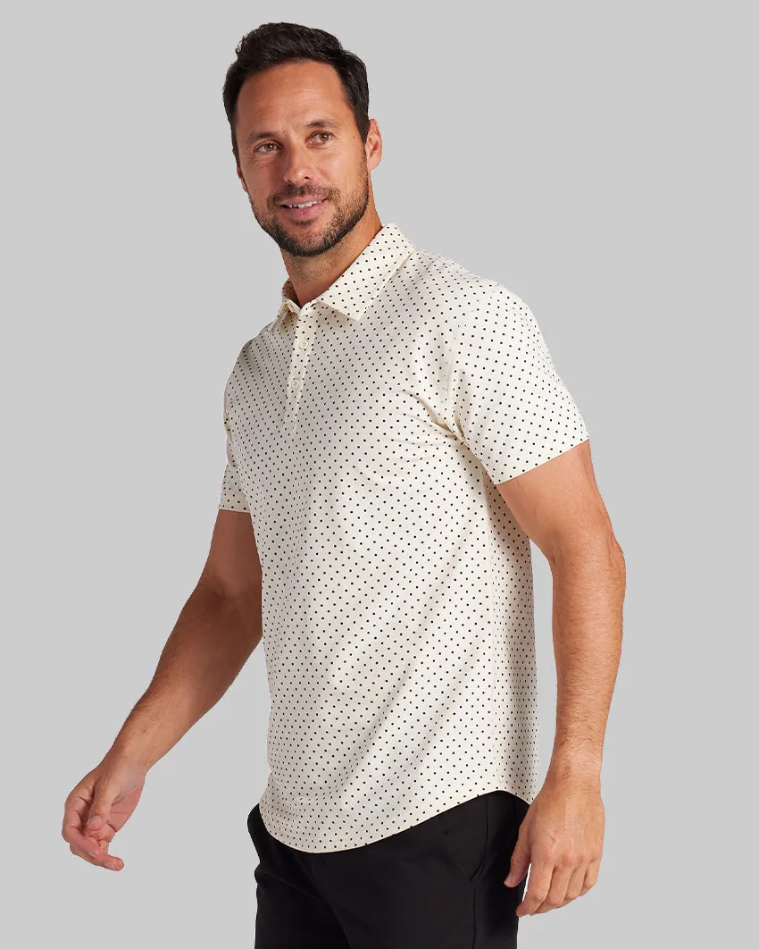 Drop-Cut: LUX Dotted Polo <!-- Size L -->