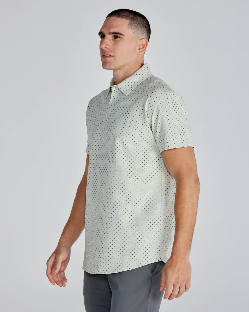 Drop-Cut: LUX Dotted Polo <!-- Size L -->