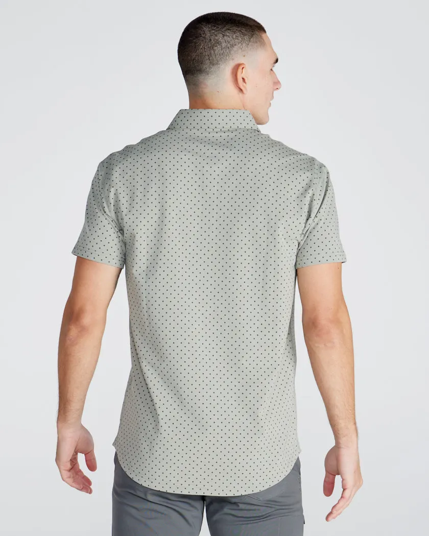 Drop-Cut: LUX Dotted Polo <!-- Size L -->