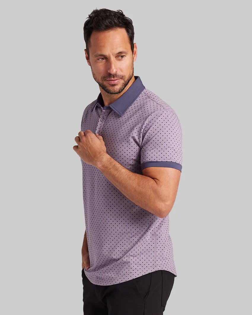 Drop-Cut: LUX Dotted Polo <!-- Size XXXL -->