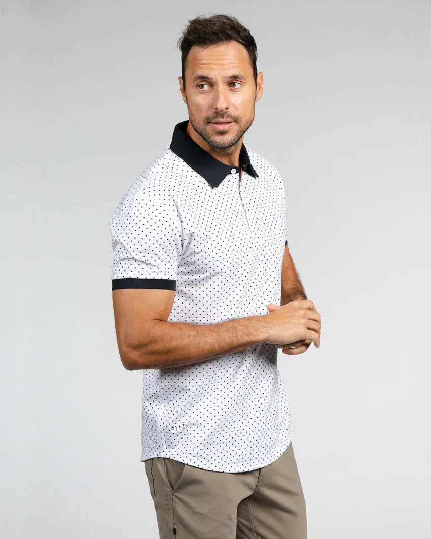 Drop-Cut: LUX Dotted Polo <!-- Size XXXL -->