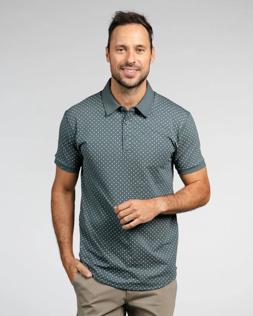 Drop-Cut: LUX Dotted Polo <!-- Size XXXL -->