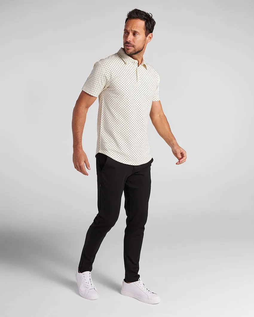 Drop-Cut: LUX Dotted Polo <!-- Size XXXL -->