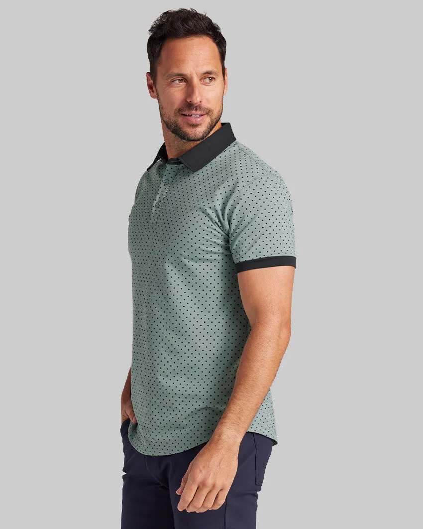 Drop-Cut: LUX Dotted Polo <!-- Size XXXL -->