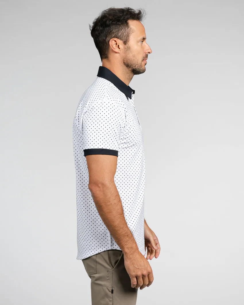 Drop-Cut: LUX Dotted Polo <!-- Size XXXL -->