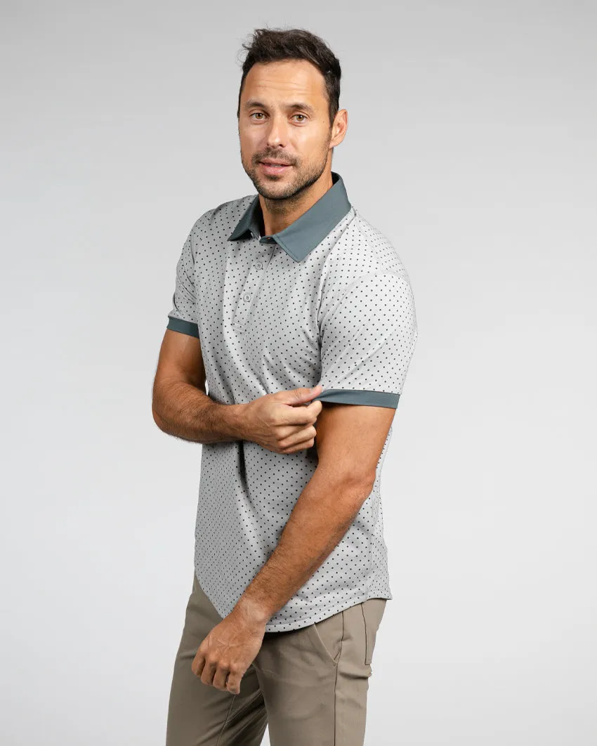 Drop-Cut: LUX Dotted Polo <!-- Size XXXL -->