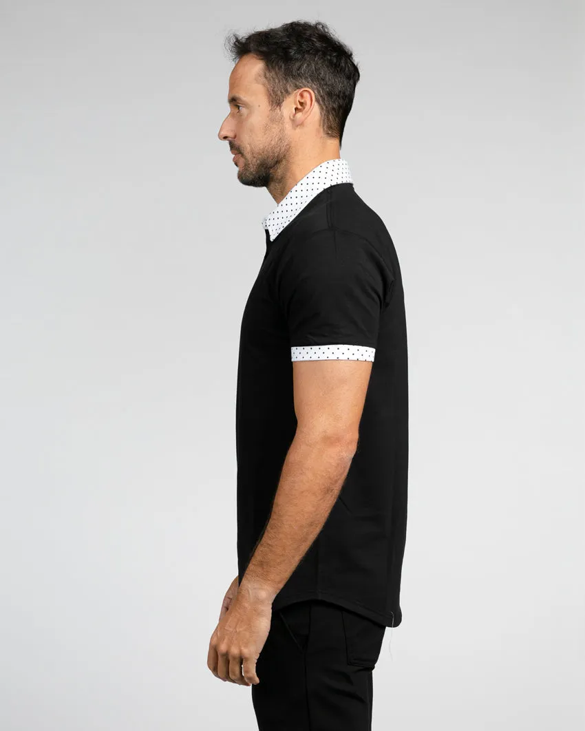 Drop-Cut: LUX Dotted Polo <!-- Size XXXL -->