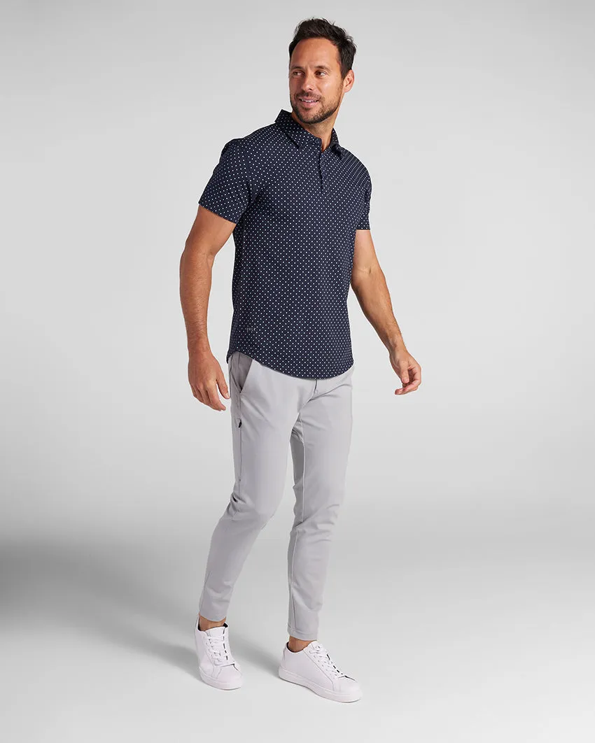 Drop-Cut: LUX Dotted Polo <!-- Size XXXL -->