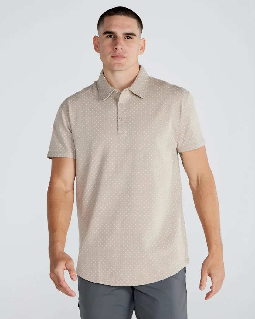 Drop-Cut: LUX Dotted Polo <!-- Size XXXL -->