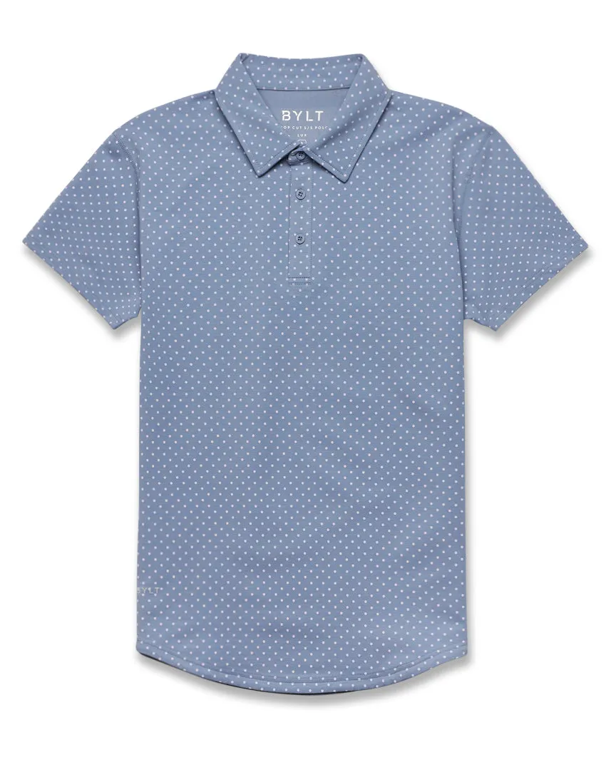 Drop-Cut: LUX Dotted Polo <!-- Size XXXL -->