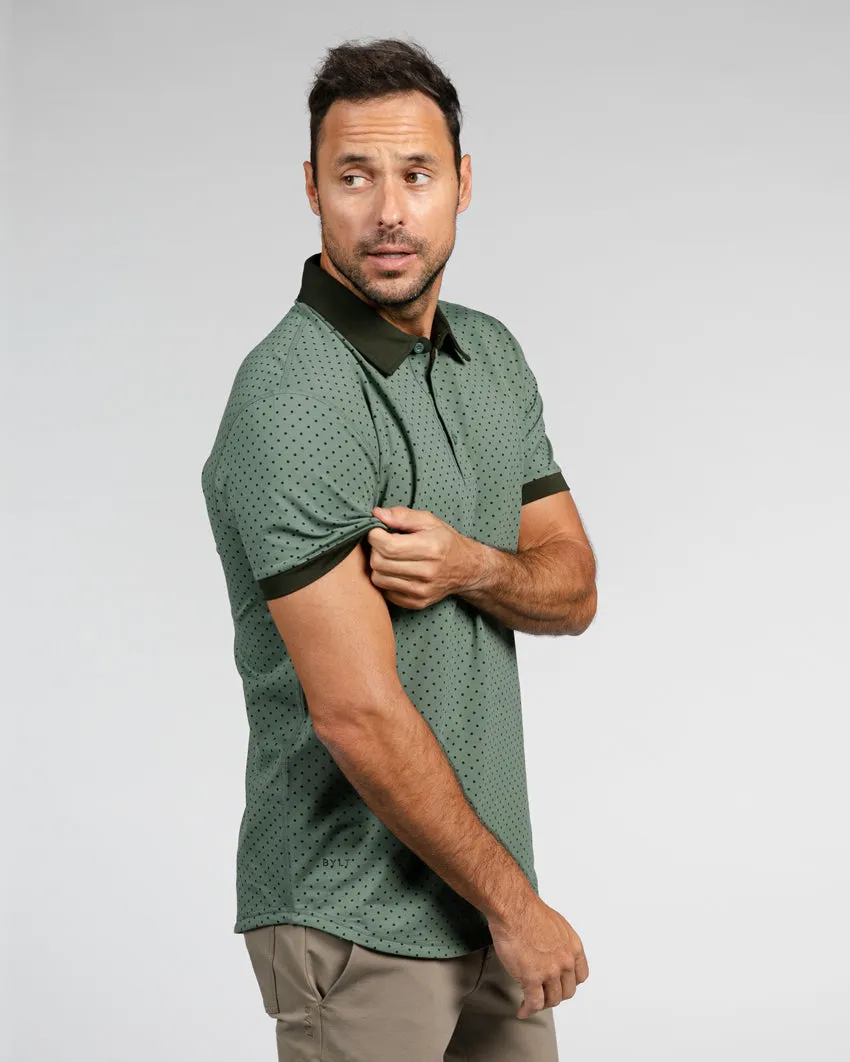 Drop-Cut: LUX Dotted Polo <!-- Size XXXL -->