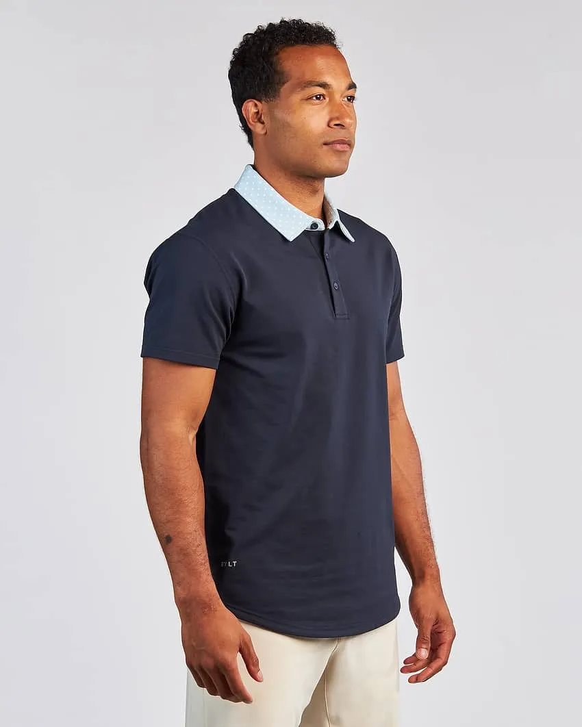 Drop-Cut: LUX Dotted Polo <!-- Size XXXL -->