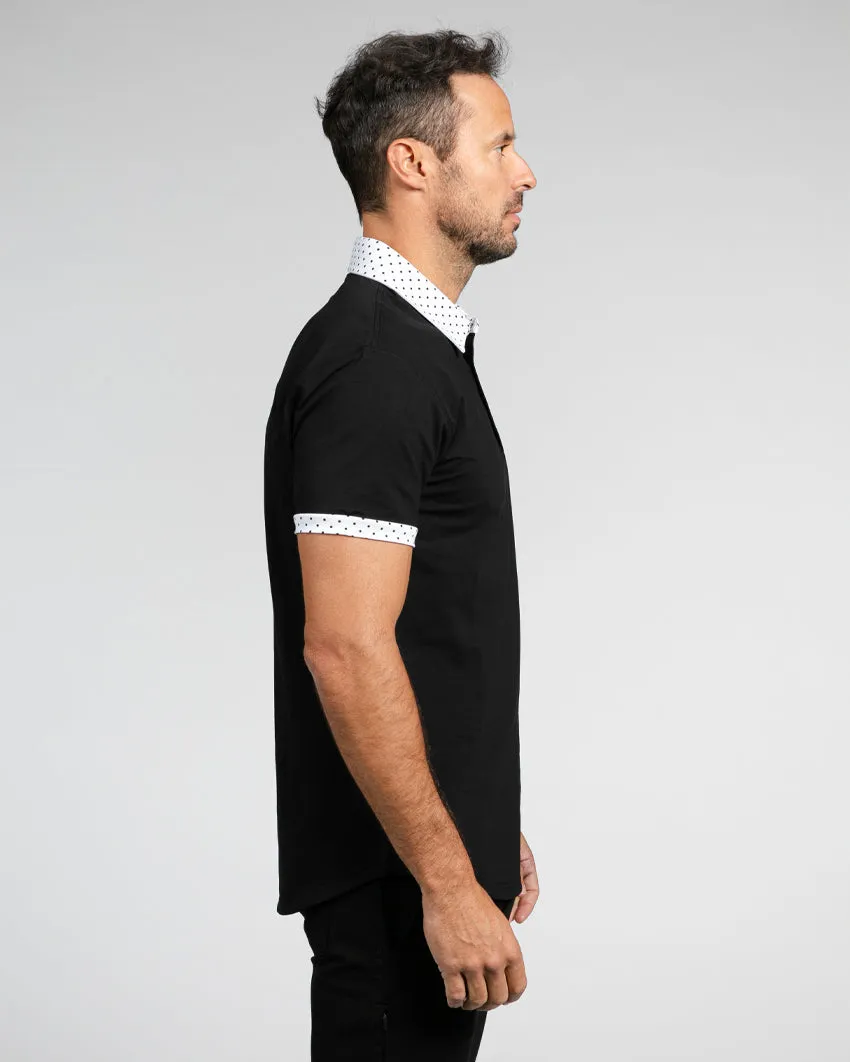 Drop-Cut: LUX Dotted Polo <!-- Size XXXL -->