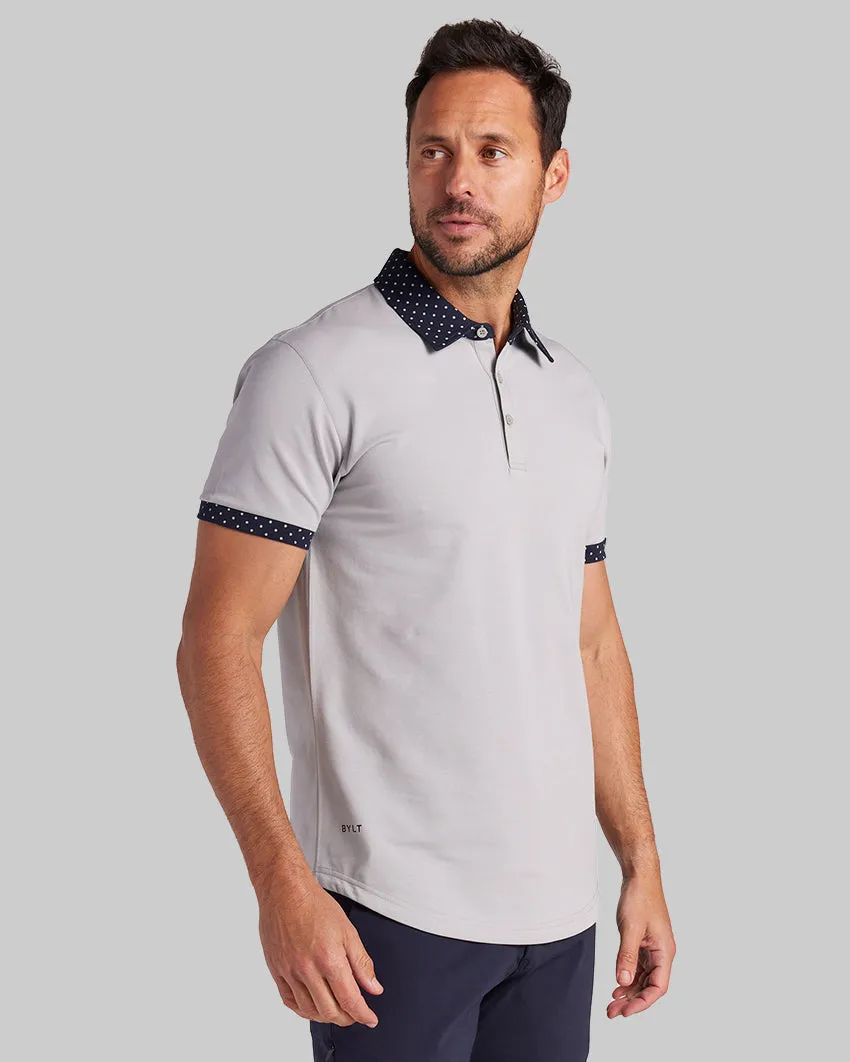 Drop-Cut: LUX Dotted Polo <!-- Size XXXL -->