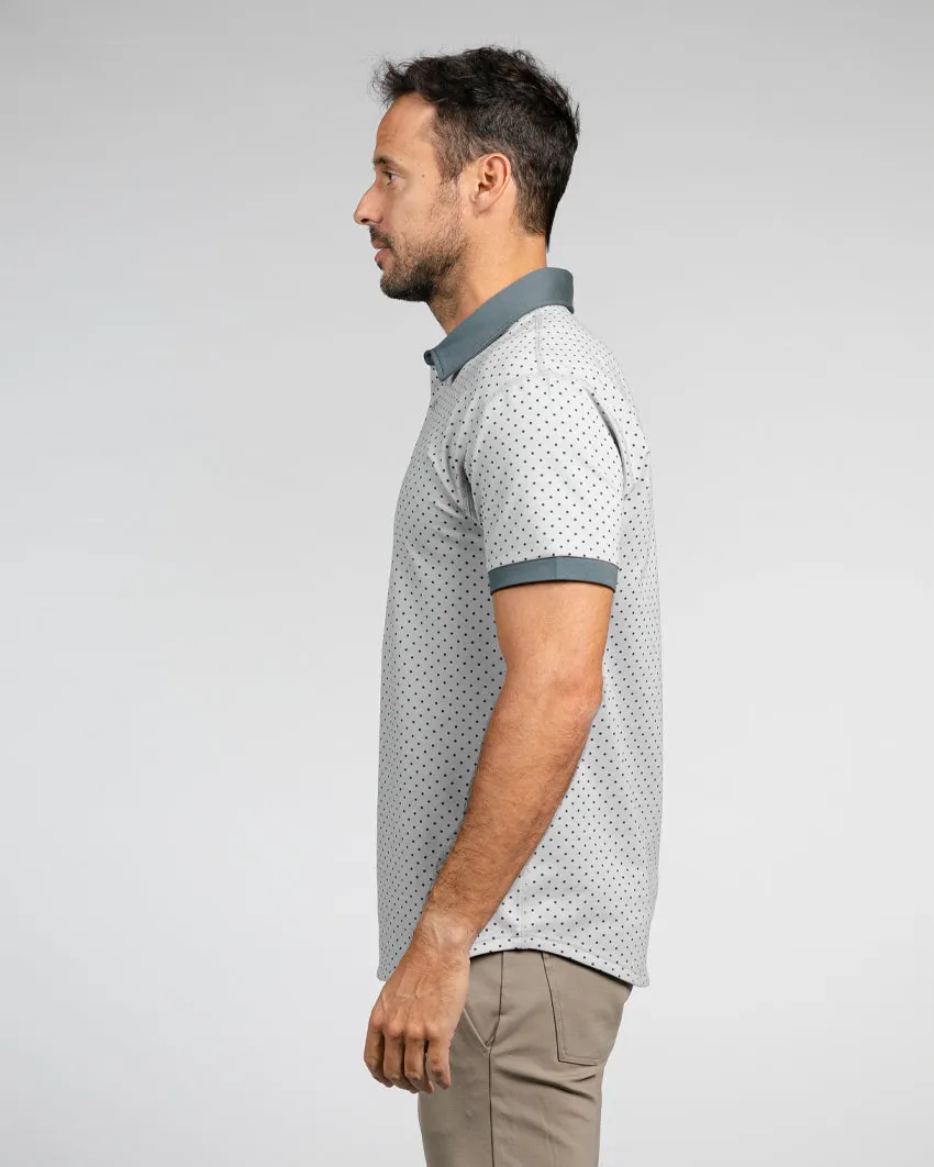 Drop-Cut: LUX Dotted Polo <!-- Size XXXL -->