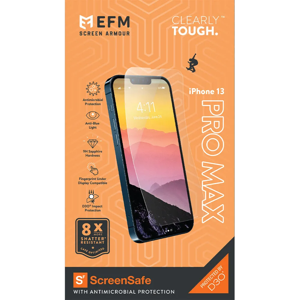 EFM ScreenSafe Film Screen Armour with D3O - For iPhone 13 Pro Max (6.7")/iPhone 14 Plus (6.7")