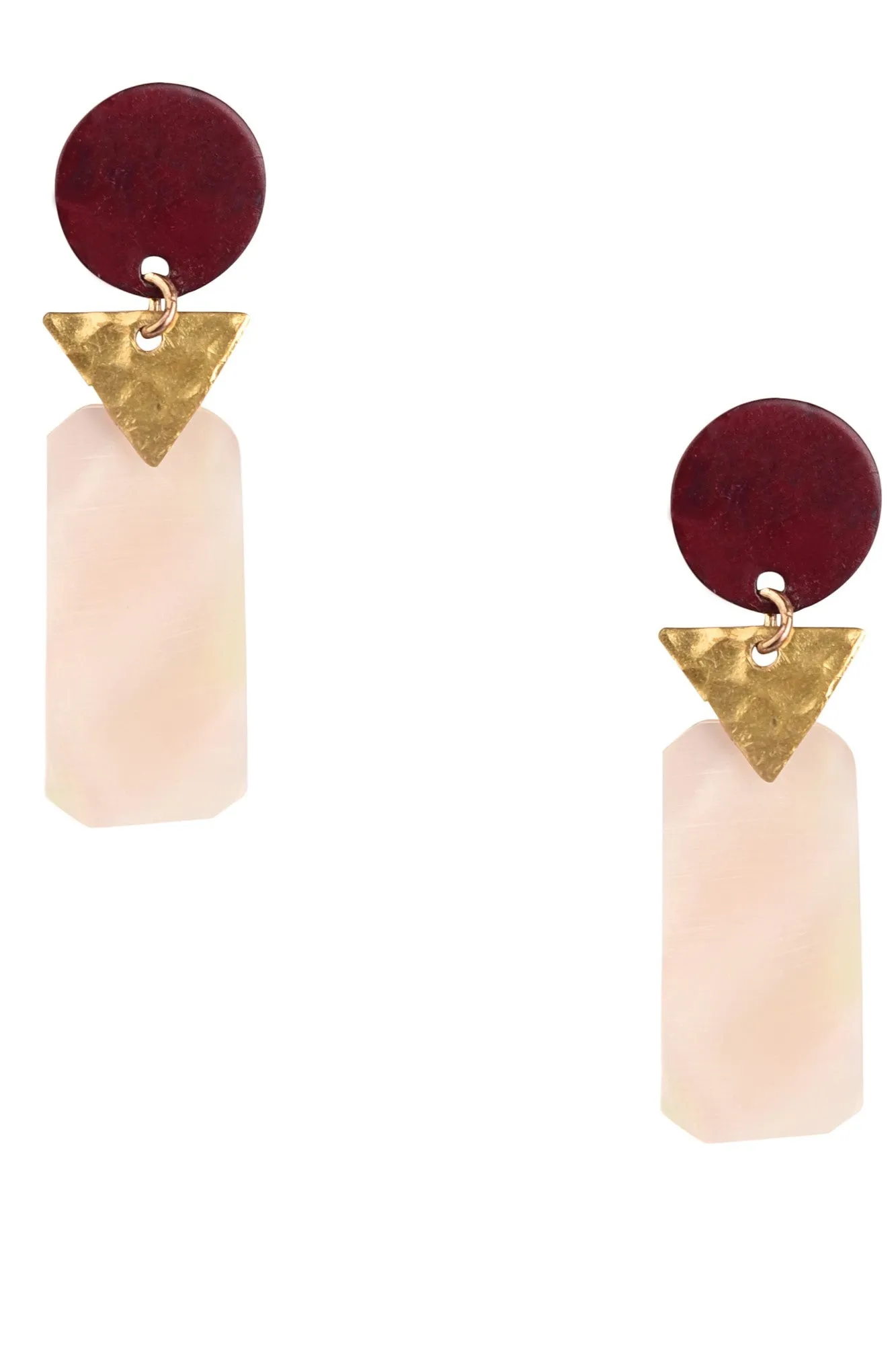 Ela earrings, berry