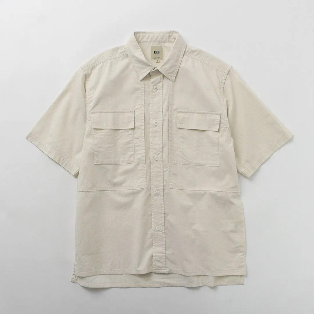 FOB FACTORY / F3499 Short sleeve field shirt