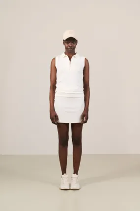 FOREST ESSENTIEL sleeveless polo - Marshmellow