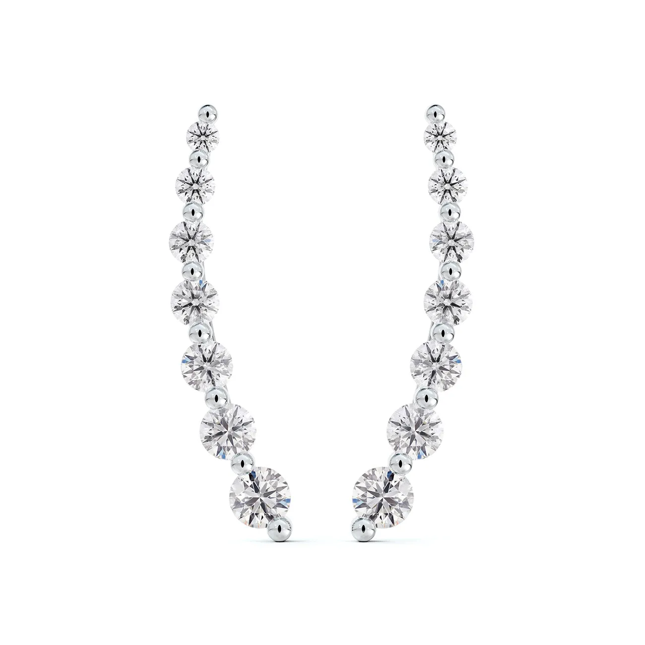 Forevermark Classic Graduated Diamond Smile Ear Climber