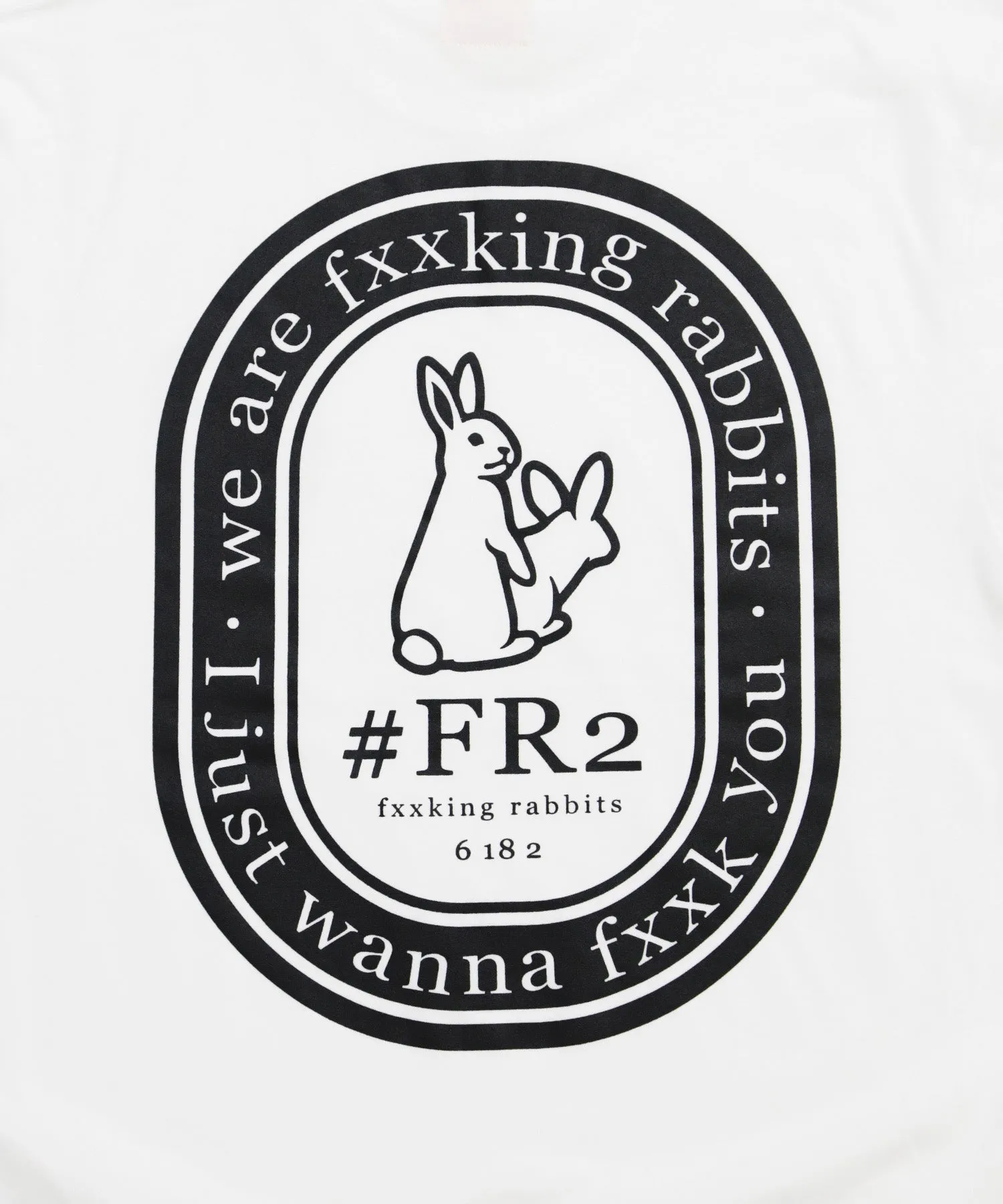 #FR2 OVAL LOGO T-SHIRT-WHITE