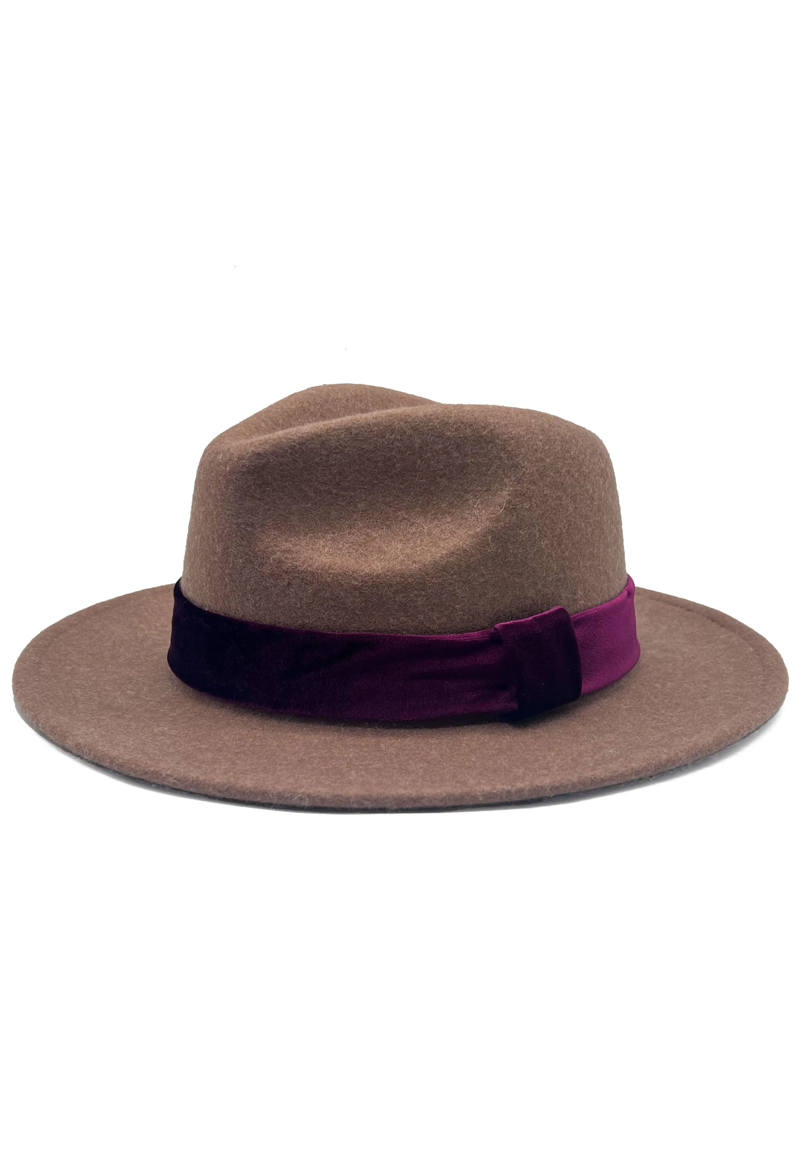 FRANKIE WOOL FEDORA-MINK