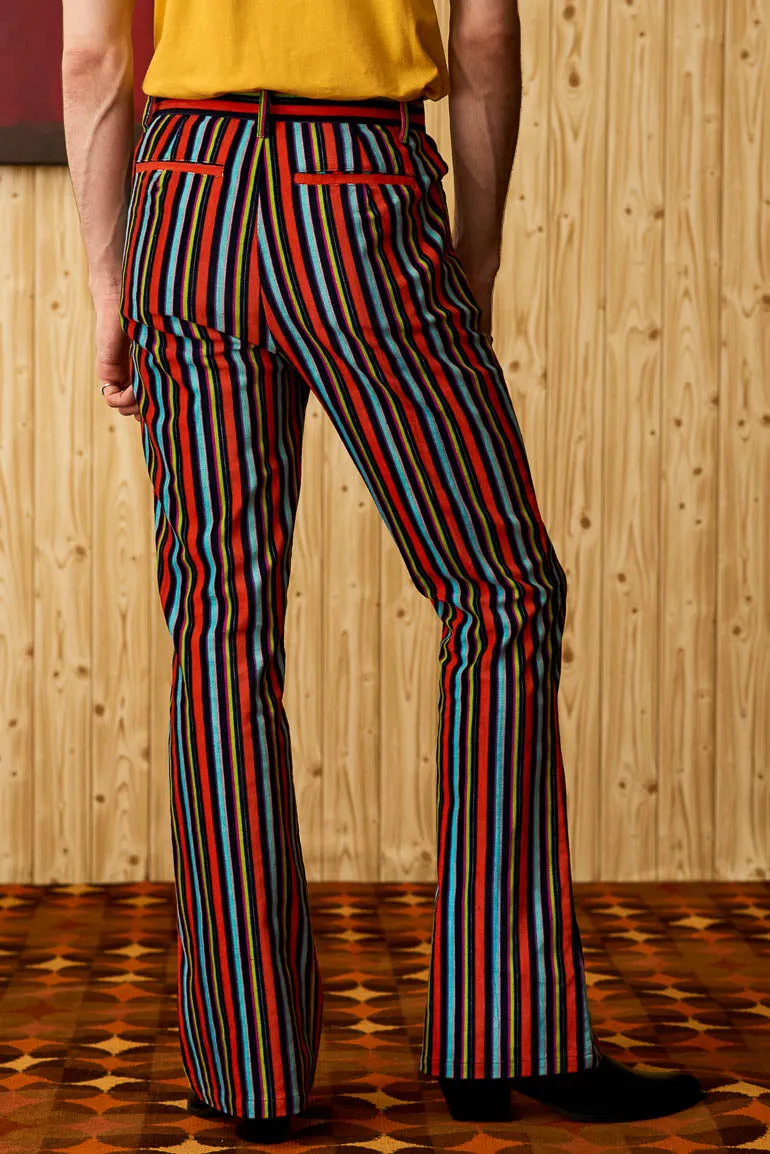 Freddie Glam Striped Flares - SSA492 - 28W 32L