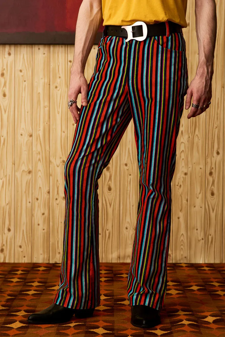 Freddie Glam Striped Flares - SSA492 - 28W 32L