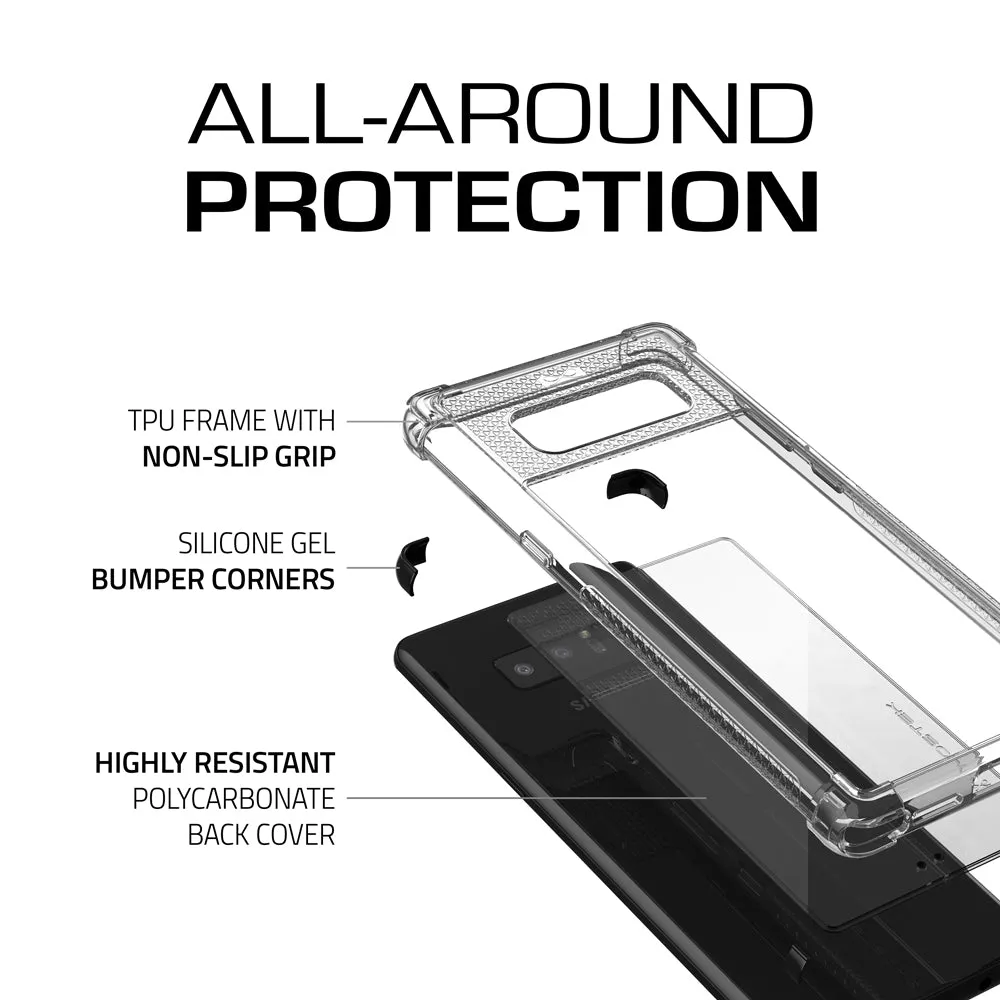 Galaxy Note 8 Ultra Shock Drop Protection Metal Case | Black