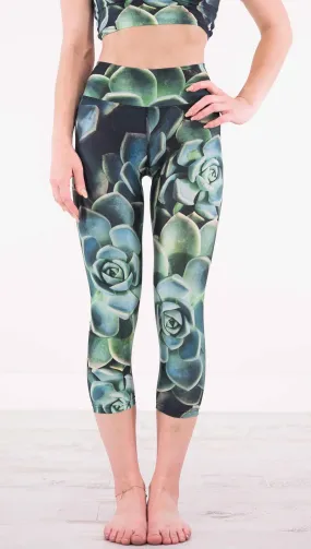 Green Envy - Triathlon Capri Leggings - CUSTOM ORDER